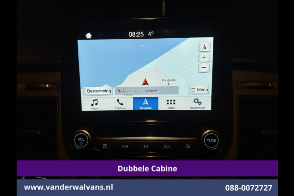 Ford Transit Custom 2.0 TDCI 131pk Automaat L2H1 Dubbele Cabine Euro6 Airco | 6-Zits | Camera | Navigatie | Apple Carplay | LED Cruisecontrol, Android Auto, Trekhaak, Stoelverwarming, Verwarmde voorruit, Parkeersensoren