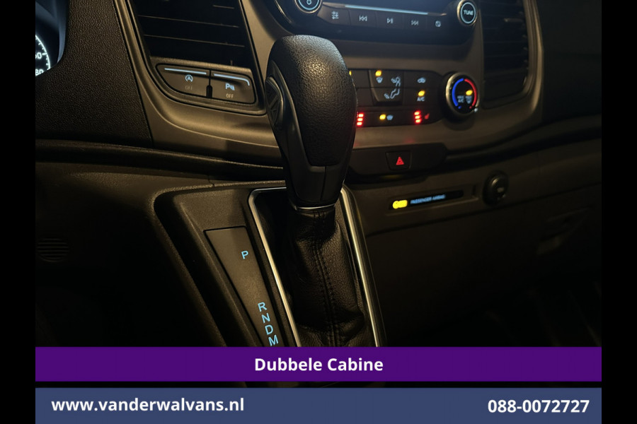 Ford Transit Custom 2.0 TDCI 131pk Automaat L2H1 Dubbele Cabine Euro6 Airco | 6-Zits | Camera | Navigatie | Apple Carplay | LED Cruisecontrol, Android Auto, Trekhaak, Stoelverwarming, Verwarmde voorruit, Parkeersensoren