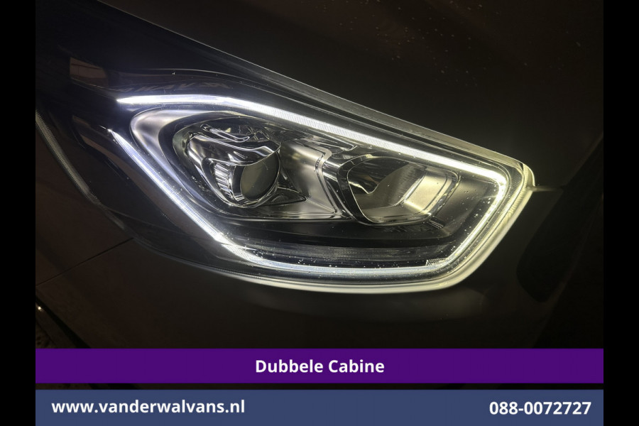 Ford Transit Custom 2.0 TDCI 131pk Automaat L2H1 Dubbele Cabine Euro6 Airco | 6-Zits | Camera | Navigatie | Apple Carplay | LED Cruisecontrol, Android Auto, Trekhaak, Stoelverwarming, Verwarmde voorruit, Parkeersensoren