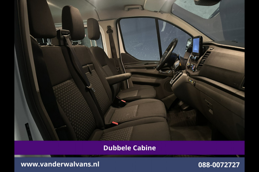 Ford Transit Custom 2.0 TDCI 131pk Automaat L2H1 Dubbele Cabine Euro6 Airco | 6-Zits | Camera | Navigatie | Apple Carplay | LED Cruisecontrol, Android Auto, Trekhaak, Stoelverwarming, Verwarmde voorruit, Parkeersensoren