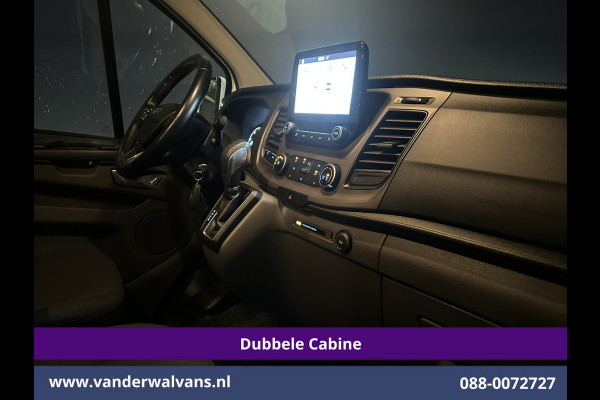 Ford Transit Custom 2.0 TDCI 131pk Automaat L2H1 Dubbele Cabine Euro6 Airco | 6-Zits | Camera | Navigatie | Apple Carplay | LED Cruisecontrol, Android Auto, Trekhaak, Stoelverwarming, Verwarmde voorruit, Parkeersensoren