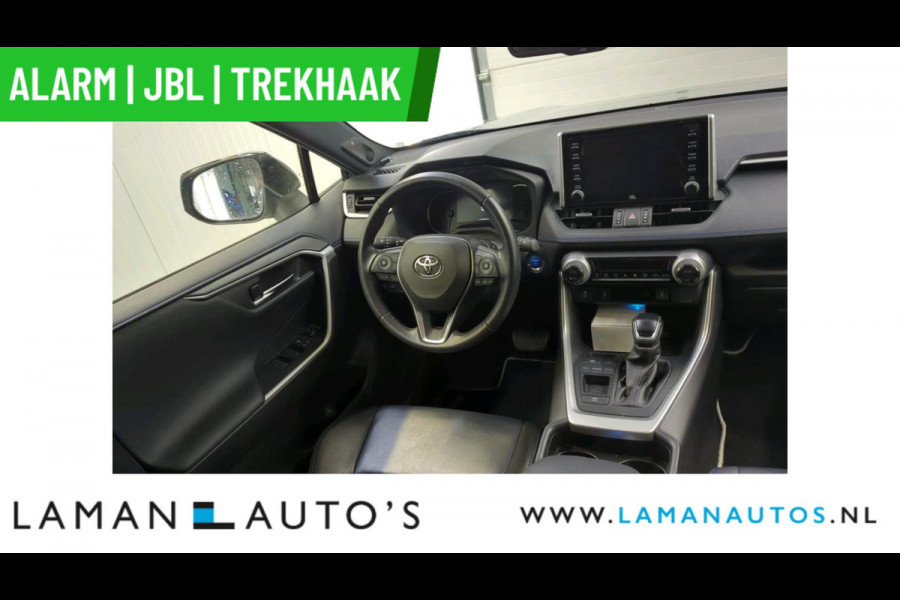 Toyota RAV4 2.5 Hybrid 218pk Bi-Tone | Alarm JBL CarPlay Halfleder Trekhaak ECC Nav 18" LMV ACC Camera Metallic | Hybrid Voorschoten