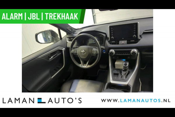 Toyota RAV4 2.5 Hybrid 218pk Bi-Tone | Alarm JBL CarPlay Halfleder Trekhaak ECC Nav 18" LMV ACC Camera Metallic | Hybrid Voorschoten