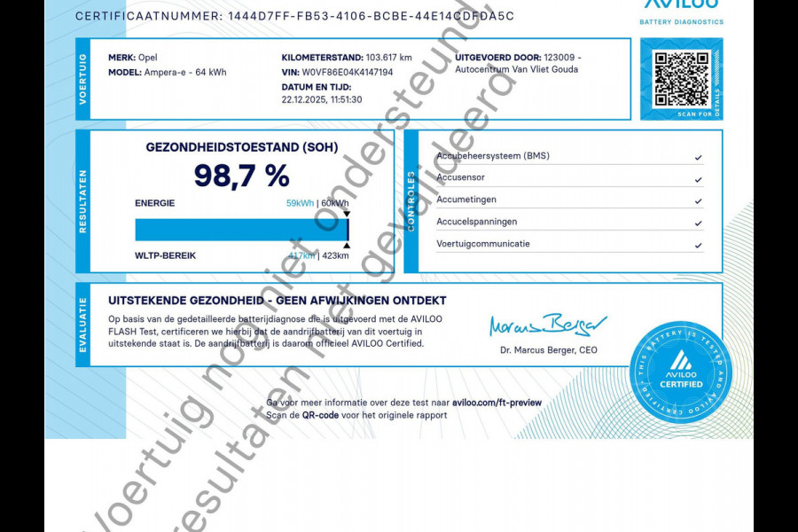 Opel Ampera-E Business 60 kWh Apple Carplay | Keyless | Parkeersensoren Voor/Achter | Stoel/Stuurverwarming |