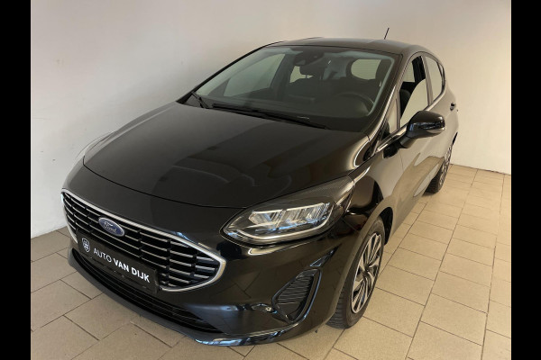 Ford Fiesta 1.0 EcoBoost Hybrid Titanium X 125PK MILD HYBRID AIRCO NAVI CRUISE APPLE CARPLAY VELGEN NIEUWSTAAT
