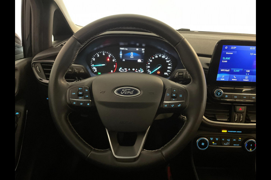 Ford Fiesta 1.0 EcoBoost Hybrid Titanium X 125PK MILD HYBRID AIRCO NAVI CRUISE APPLE CARPLAY VELGEN NIEUWSTAAT