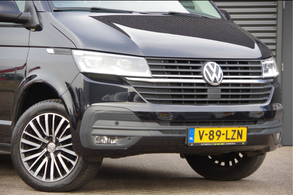 Volkswagen Transporter 2.0 TDI L2 150PK AUT. DC-5P, LED, 2X SCHUIFDEUR, TREKHAAK, NAVI, CRUISE, LEDER STUUR, PARKEERSENSOREN, MISTLAMPEN, DUBBELE CABIN