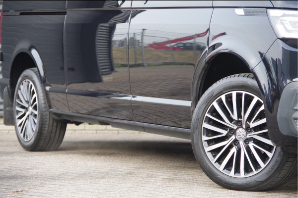 Volkswagen Transporter 2.0 TDI L2 150PK AUT. DC-5P, LED, 2X SCHUIFDEUR, TREKHAAK, NAVI, CRUISE, LEDER STUUR, PARKEERSENSOREN, MISTLAMPEN, DUBBELE CABIN