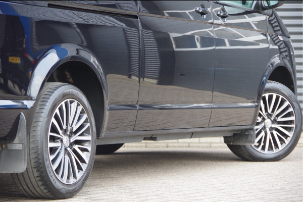 Volkswagen Transporter 2.0 TDI L2 150PK AUT. DC-5P, LED, 2X SCHUIFDEUR, TREKHAAK, NAVI, CRUISE, LEDER STUUR, PARKEERSENSOREN, MISTLAMPEN, DUBBELE CABIN