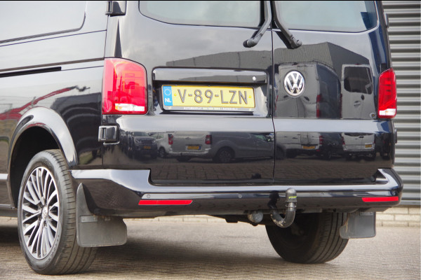 Volkswagen Transporter 2.0 TDI L2 150PK AUT. DC-5P, LED, 2X SCHUIFDEUR, TREKHAAK, NAVI, CRUISE, LEDER STUUR, PARKEERSENSOREN, MISTLAMPEN, DUBBELE CABIN