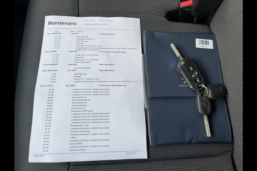 Peugeot Expert 2.0 HDI E6 123pk Premuim L3, 3-zits BPM Vrij! Lease €228 p/m, Airco, PDC, Trekhaak, Onderhouds historie aanwezig