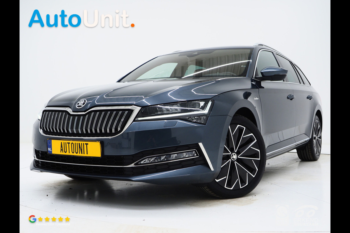 Škoda Superb Combi 1.4 TSI iV Laurin & Klement | Leder | Massage | Canton | Trekhaak | Camera | Memory | Adaptive Cruise