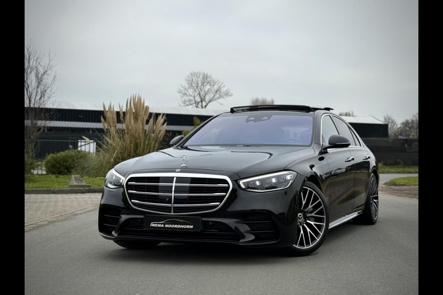 Mercedes-Benz S-Klasse 580 e AMG Panoramadak|4D Burmester®|Softclose|Head-Up|Achterasbesturing|Luxe leder|Stuur verw.|Stoel vent.