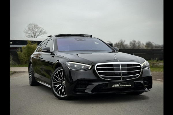 Mercedes-Benz S-Klasse 580 e AMG Panoramadak|4D Burmester®|Softclose|Head-Up|Achterasbesturing|Luxe leder|Stuur verw.|Stoel vent.