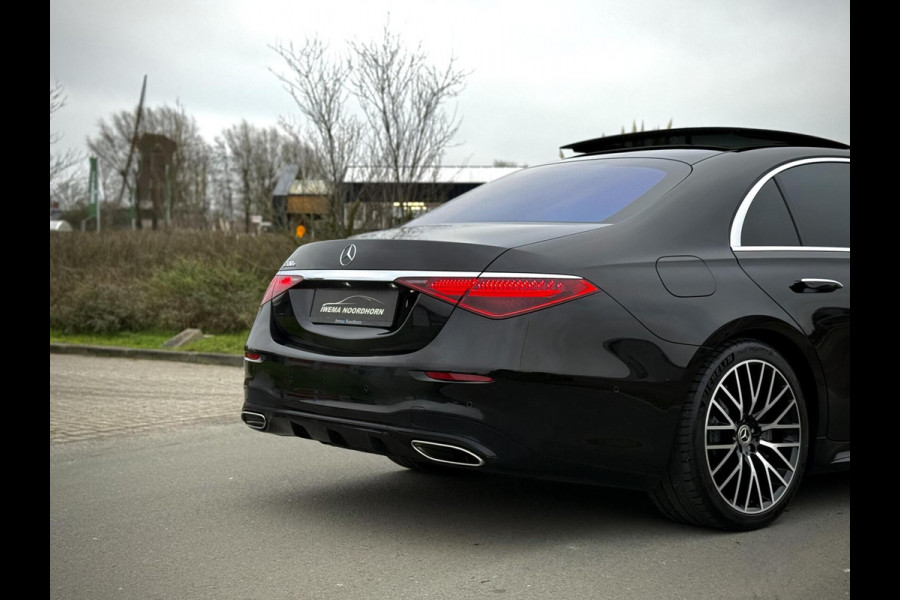 Mercedes-Benz S-Klasse 580 e AMG Panoramadak|4D Burmester®|Softclose|Head-Up|Achterasbesturing|Luxe leder|Stuur verw.|Stoel vent.
