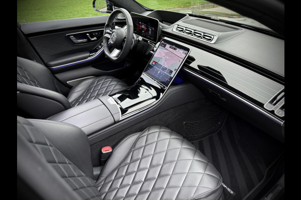 Mercedes-Benz S-Klasse 580 e AMG Panoramadak|4D Burmester®|Softclose|Head-Up|Achterasbesturing|Luxe leder|Stuur verw.|Stoel vent.