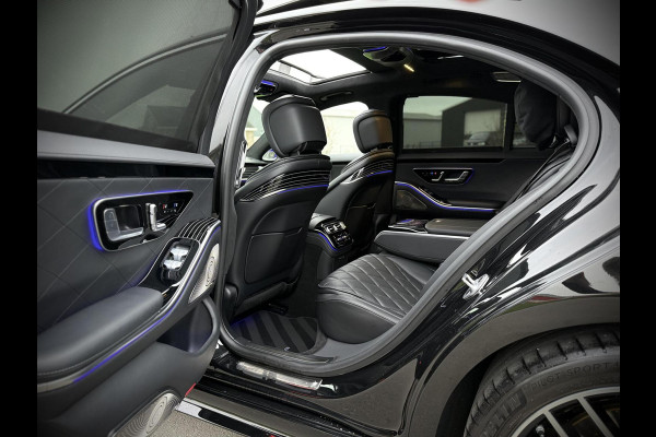 Mercedes-Benz S-Klasse 580 e AMG Panoramadak|4D Burmester®|Softclose|Head-Up|Achterasbesturing|Luxe leder|Stuur verw.|Stoel vent.