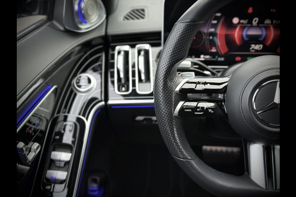 Mercedes-Benz S-Klasse 580 e AMG Panoramadak|4D Burmester®|Softclose|Head-Up|Achterasbesturing|Luxe leder|Stuur verw.|Stoel vent.