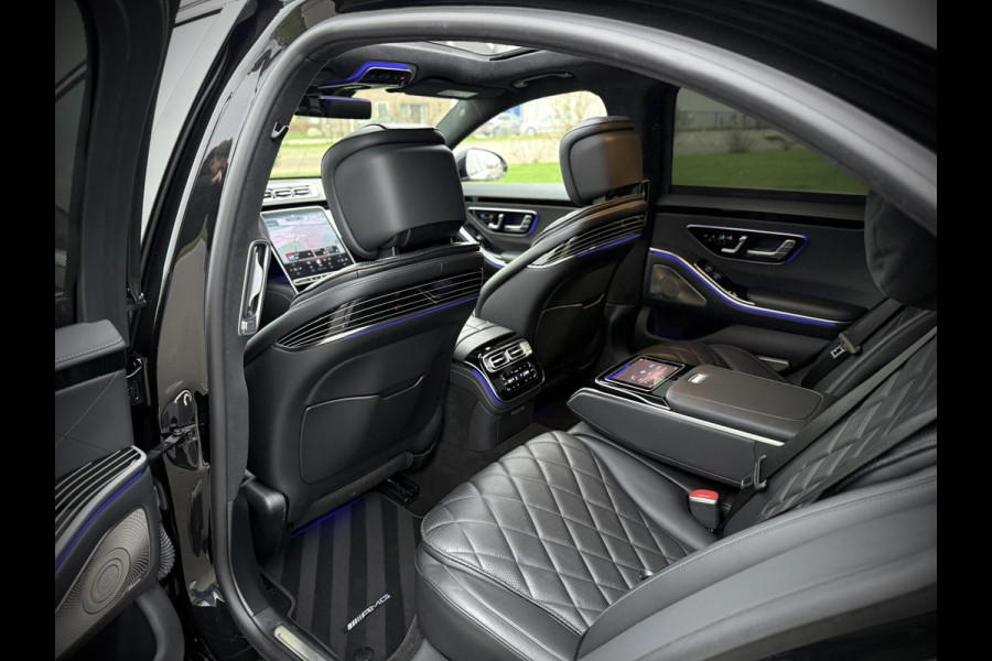 Mercedes-Benz S-Klasse 580 e AMG Panoramadak|4D Burmester®|Softclose|Head-Up|Achterasbesturing|Luxe leder|Stuur verw.|Stoel vent.