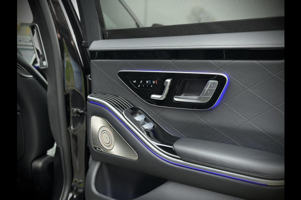 Mercedes-Benz S-Klasse 580 e AMG Panoramadak|4D Burmester®|Softclose|Head-Up|Achterasbesturing|Luxe leder|Stuur verw.|Stoel vent.