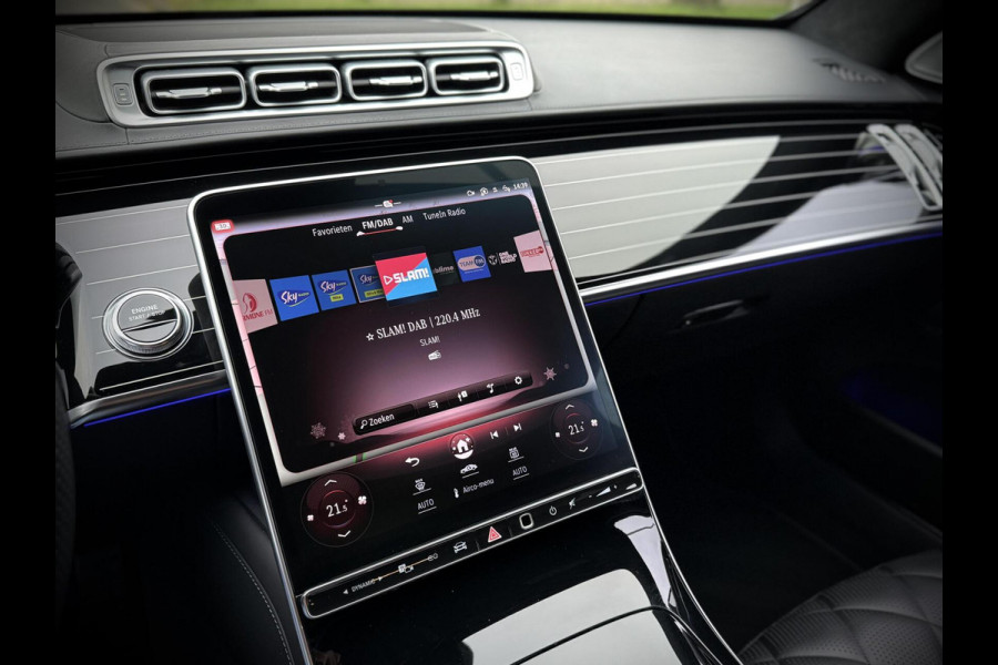 Mercedes-Benz S-Klasse 580 e AMG Panoramadak|4D Burmester®|Softclose|Head-Up|Achterasbesturing|Luxe leder|Stuur verw.|Stoel vent.
