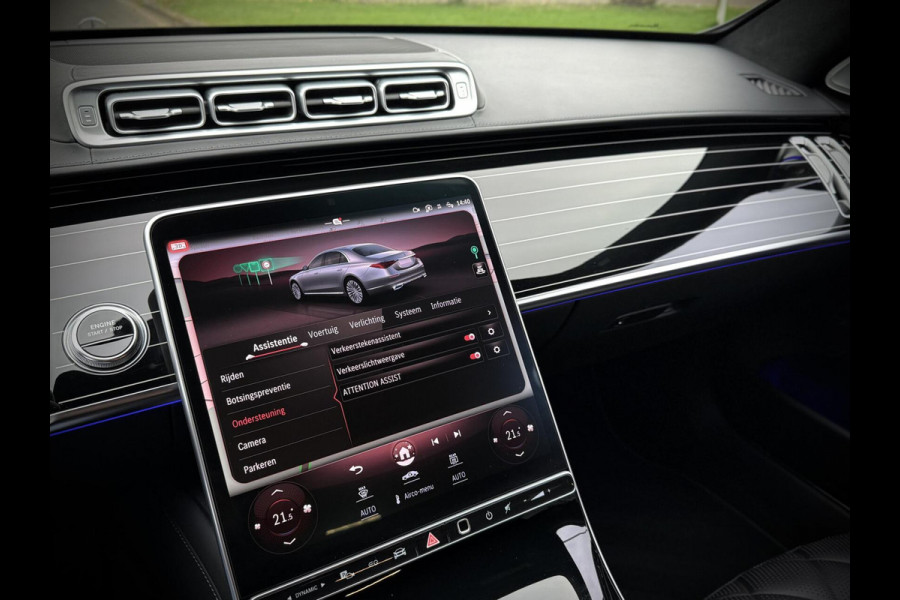 Mercedes-Benz S-Klasse 580 e AMG Panoramadak|4D Burmester®|Softclose|Head-Up|Achterasbesturing|Luxe leder|Stuur verw.|Stoel vent.