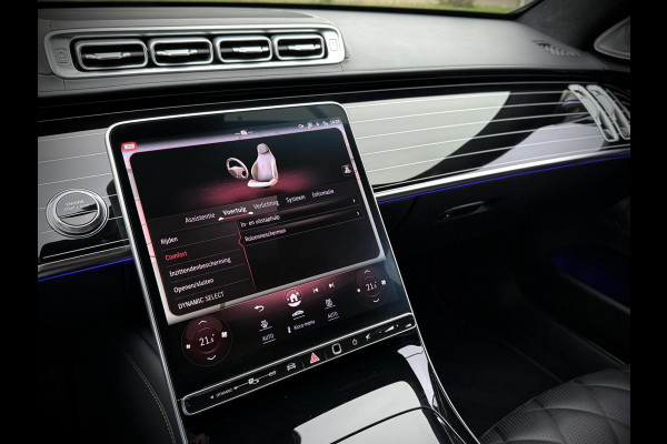 Mercedes-Benz S-Klasse 580 e AMG Panoramadak|4D Burmester®|Softclose|Head-Up|Achterasbesturing|Luxe leder|Stuur verw.|Stoel vent.