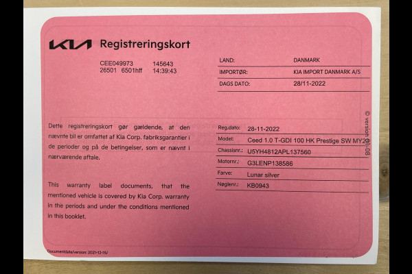 Kia Ceed Sportswagon 1.0 T-GDi DynamicLine|TREKHAAK|CARPLAY, ANDROID AUTO|STOEL-,STUURVERW|CAMERA|CRUISE CONTROL|1E EIG.|INCL.BTW|