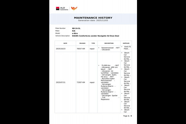 Kia e-Niro 64 kWh|100% SOH|NIEUWE LOGO|FACELIFT|3-FASE|TREKHAAK|1/2 LEDER|ACC|APPLE CARPLAY/ANDROID AUT|CAMERA|1e EIG|NL-AUTO|NAP|