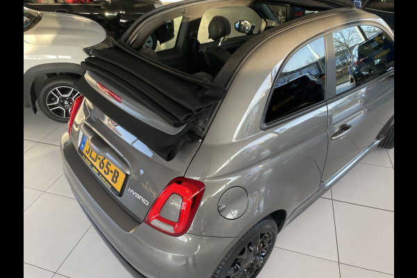 Fiat 500C 1.0 Hybrid sport Airco - Cruise control - Open dak - Parkeersensoren achter - Stoelverwarming - Mistlampen voor - Stuur leder - Stuur multifunctioneel - Bluetooth - Licht metalen velgen 15 inch