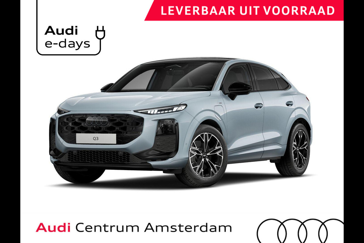 Audi Q3 Sportback S edition e-hybrid 272 pk | Techniekpakket plus | Glazen panoramadak | Optiekpakket zwart | 19'' lichtmetalen velgen |