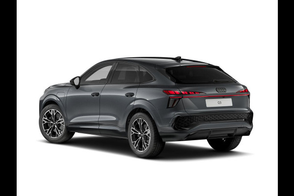 Audi Q3 Sportback S edition e-hybrid 272 pk | Techniekpakket plus | Lederen sportstoelen | Optiekpakket zwart | Privacy glas |