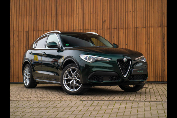 Alfa Romeo Stelvio 2.0T 280pk AWD Ti Lusso MY21 | Verde Visconti | Lederen dash. | CarPlay | Adapt. cruise