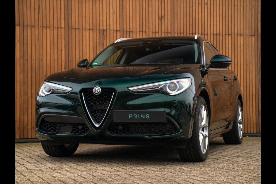 Alfa Romeo Stelvio 2.0T 280pk AWD Ti Lusso MY21 | Verde Visconti | Lederen dash. | CarPlay | Adapt. cruise