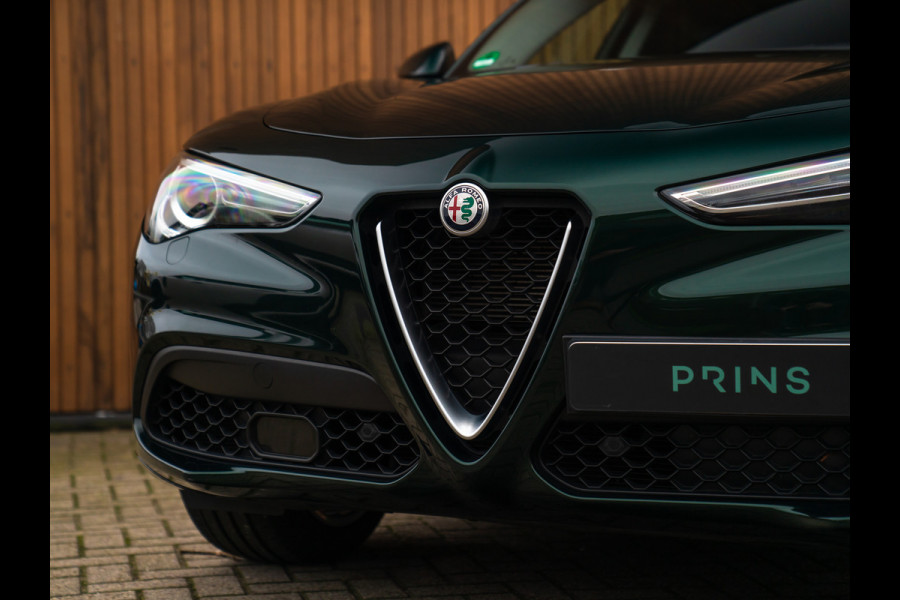 Alfa Romeo Stelvio 2.0T 280pk AWD Ti Lusso MY21 | Verde Visconti | Lederen dash. | CarPlay | Adapt. cruise