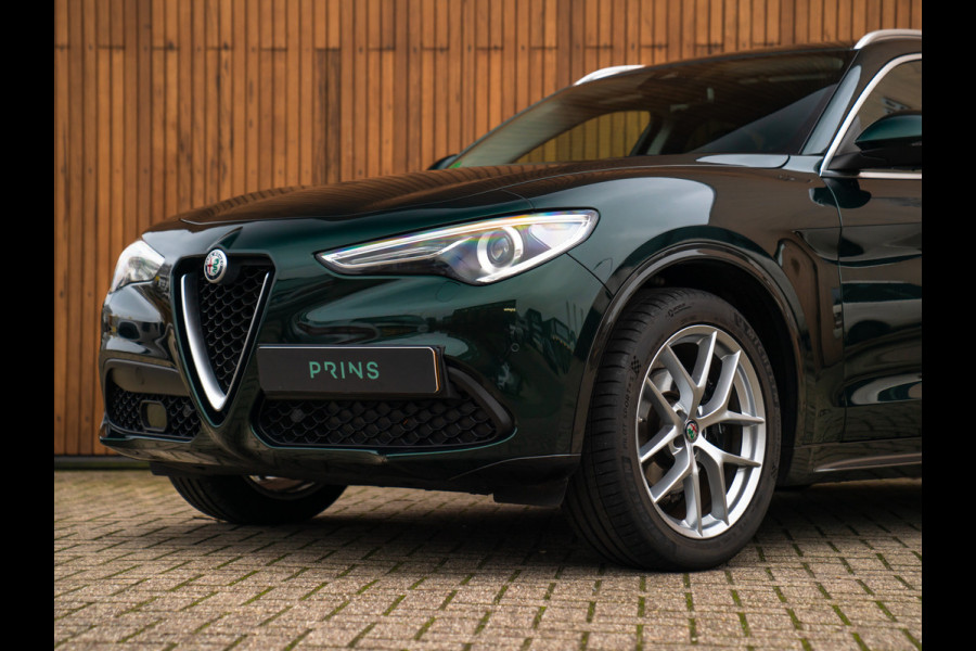 Alfa Romeo Stelvio 2.0T 280pk AWD Ti Lusso MY21 | Verde Visconti | Lederen dash. | CarPlay | Adapt. cruise