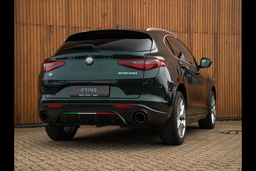 Alfa Romeo Stelvio 2.0T 280pk AWD Ti Lusso MY21 | Verde Visconti | Lederen dash. | CarPlay | Adapt. cruise