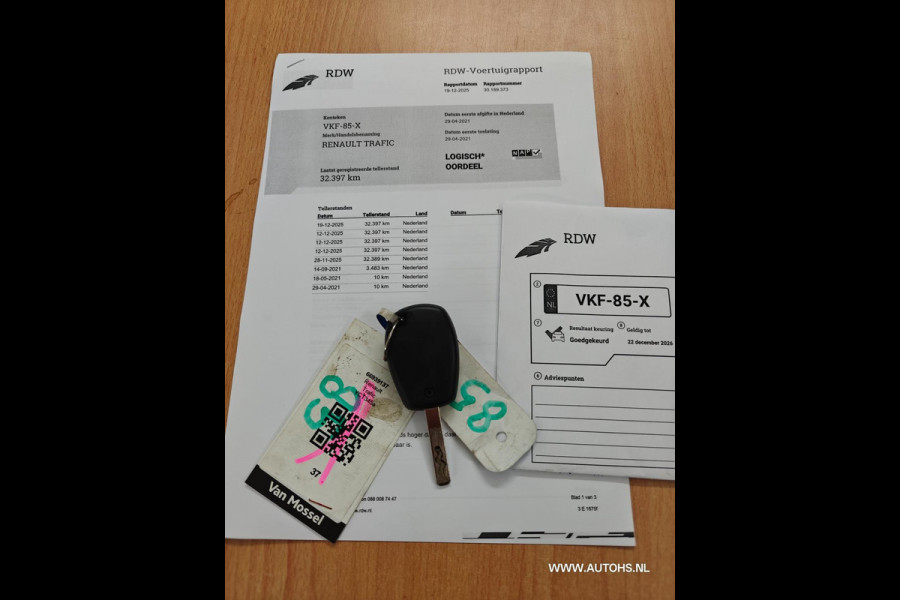 Renault Trafic 2.0 dCi 145 T29 Hoog model , Euro 6 , 1e Eig. Super KM , apk dec. 2026