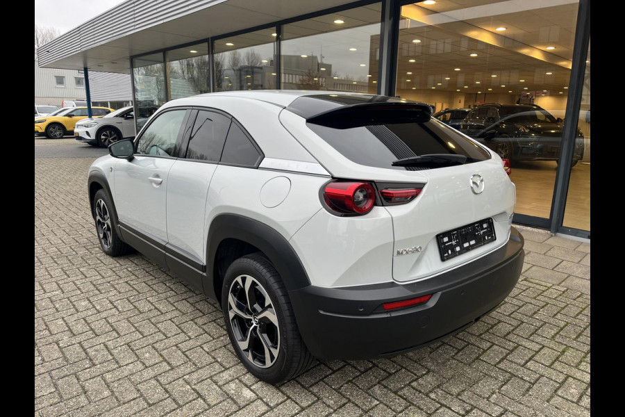 Mazda MX-30 e-SkyActiv R-EV 170 Makoto | Schuifdak | Rondomzicht Camera | Stoelverwarming | Premium audio