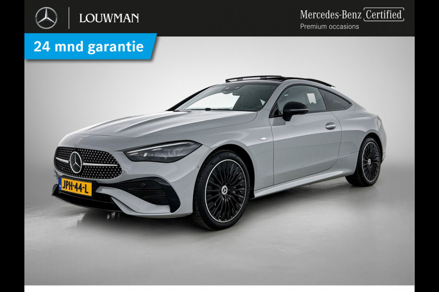 Mercedes-Benz CLE Coupé 300 e AMG Plug-In Hybride AMG Line Premium Plus | Night Pakket | Trekhaak | Distronic | Panorama Schuif-Kanteldak | Stuur en Stoelverwarming. Inclusief 24 maanden MB Certified garantie voor Europa.
