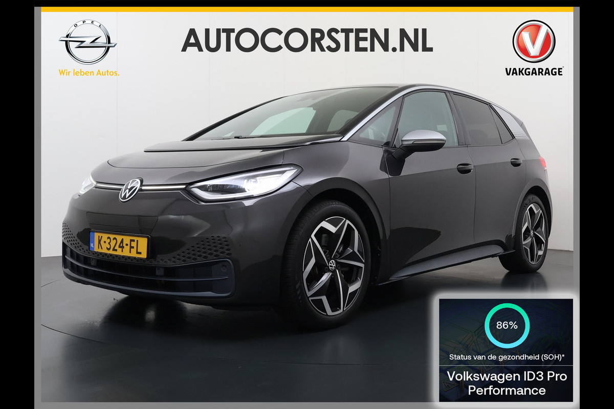 Volkswagen ID.3 First Plus 58kWh Navi-Pro Adap.Cruise Camera 19" Ecc Apple Carplay Android Auto SOH 86% Stoel+Stuurverwarming Lmv Matrix led Privacy Glas Keyless Rijstrooksensor Origineel Nederlandse Auto