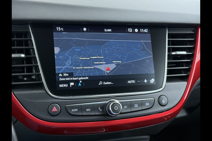 Opel Crossland T111pk GS Line 360°Camera Navi Apple Carplay Android Ecc AGR-Comfort Stoel Cruise Control Lane Assist DAB Led Lmv 17" Regen-Lichtsensor Two-tone Zeer complete Opel Crossland!