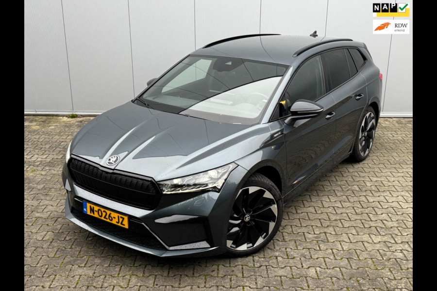 Škoda ENYAQ iV SPORTLINE 91,4% SOH SFEERVERLICHTING TREKHAAK ADAPTIVE CRUISE NAP