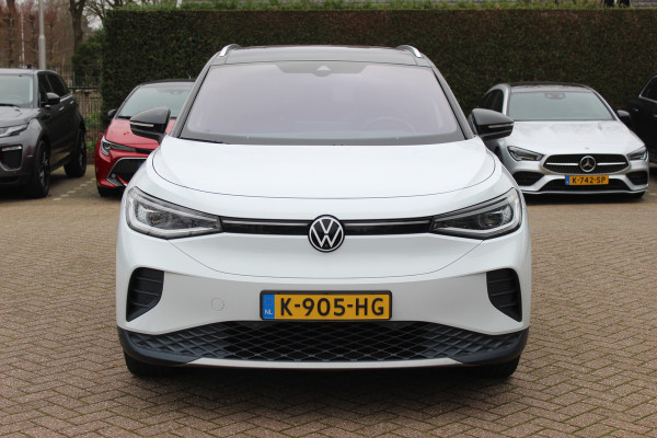 Volkswagen ID.4 First Max 77 kWh / SoH 91.2% / Full option! / Trekhaak / Panoramadak / Camera / Head-up / Keyless / 21'' / ACC / Dodehoek / Elektr. stoelen / Massage / Navigatie / Stuurverwarming