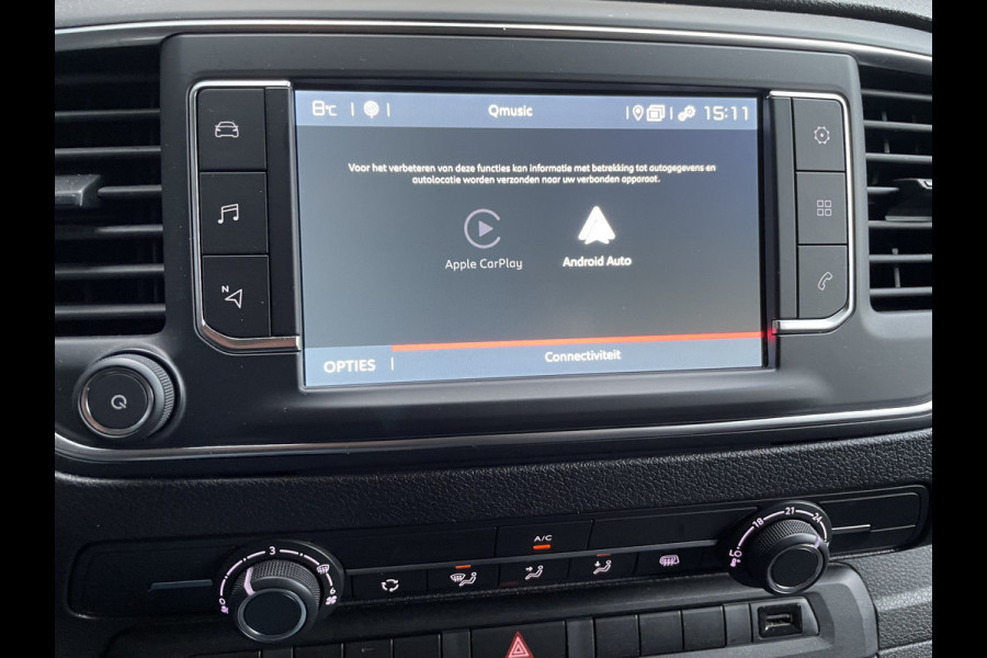 Fiat Scudo 1.5 MultiJet L3H1 2 zitplaatsen rechtsvoor - Cruise control - Parkeersensor achter - Achteruitrijcamera - Apple carplay - Airco - Bluetooth - Elektrische ramen voor - Tussenschot volledig - Zijschuifdeur recht