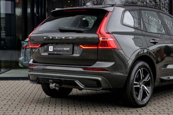 Volvo XC60 2.0 T8 AWD R-Design Long Range | Pano | Trekhaak | Facelift | Pine Grey | Harman Kardon | Memory | Elektrische stoelen