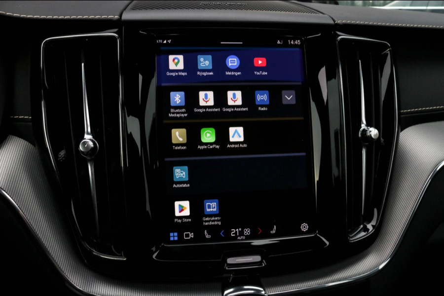 Volvo XC60 2.0 T8 AWD R-Design Long Range | Pano | Trekhaak | Facelift | Pine Grey | Harman Kardon | Memory | Elektrische stoelen