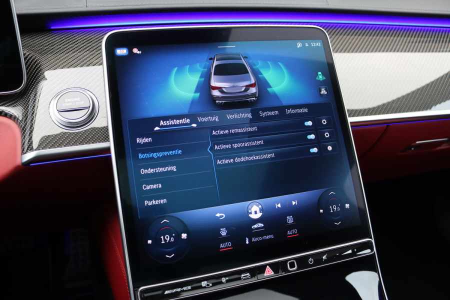 Mercedes-Benz S-Klasse AMG 63 S E Performance | 802pk | Carbon | Achterasbesturing | Distronic+ | Chauffeurspakket | Entertainment Achter | Stoelventilatie | Zonweringspakket | Vlakkenverwarming | Kuitmassage | Burmester High End 4D |