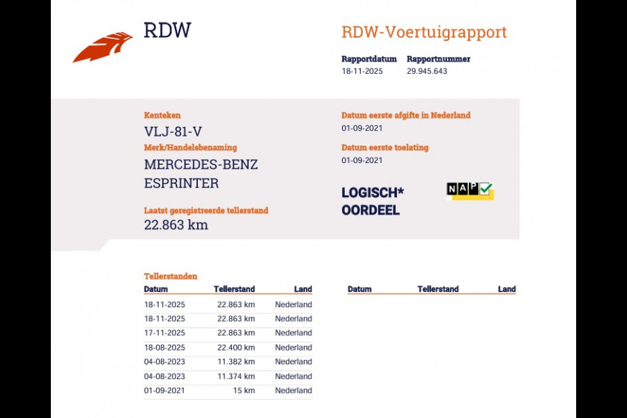 Mercedes-Benz eSprinter eSprinter 55 kWh 100% Elektrisch L2H2 - Camera - Airco