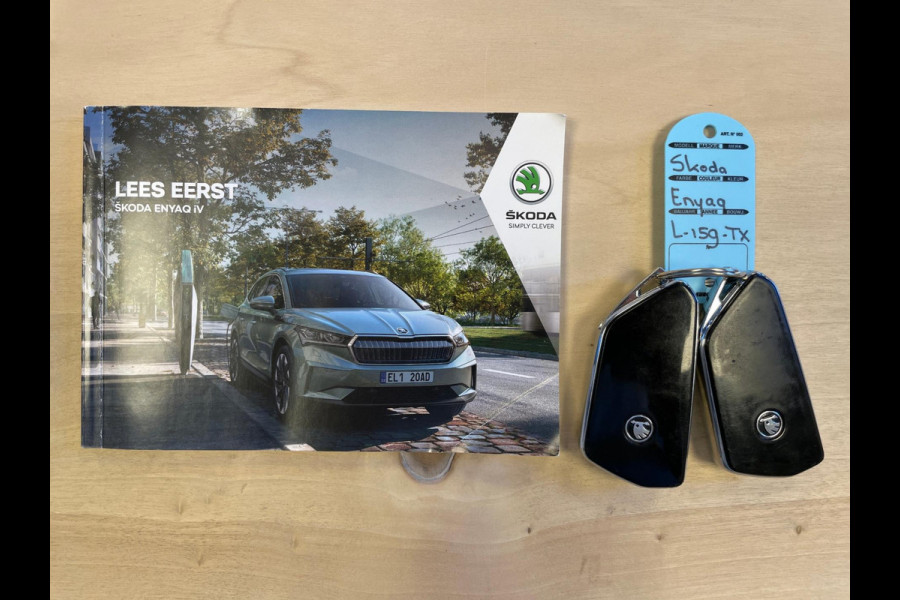 Škoda ENYAQ iV 60|ANDROID AUTO/APPLE CARPLAY|ACHTERUITRIJCAMERA|STOEL+STUURVERW.|NAVI|NL-AUTO|NAP|INCL.BTW|1e EIG.|